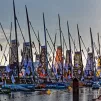 Les bateaux du Vendée Globe avant le grand départ aux Sables d'Olonne. 