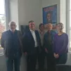 De gauche à droite :  Jean-Eudes Tougait, bénévole au Secours Catholique Vannes, Yann Lorcy, trésorier, Thérèse de Buyer-Mimeure, assistante de direction, Sylvie Jubin, vice-présidente et Audrey Lemarchand, déléguée départementale.