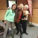 Marie Christine Biet est en compagnie de Michelle Rastoul et ses deux invitées : Marie-France Bricet et Charline Caillaud