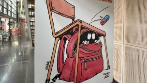 L'exposition "Harcèlement scolaire, des dessins pour en parler" à la médiathèque Pompidou à Châlons en Champagne