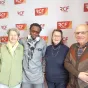 Mamadou Diop, Nathalie Grégoris et deux bénévoles du CCFD