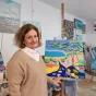 Sophie Pétetin, dans son atelier du Mans 