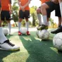 Adolescents dans un club de foot