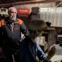 Thierry Peuble dans la cabane des chefs de poste © 2024 RCF Lyon (Didier Rodriguez)