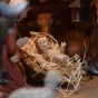Illustration de l'enfant Jésus dans la crèche 