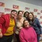 Inès, Marie, Byan, Paola, Aurélie Martin et sœur Anne-Flore