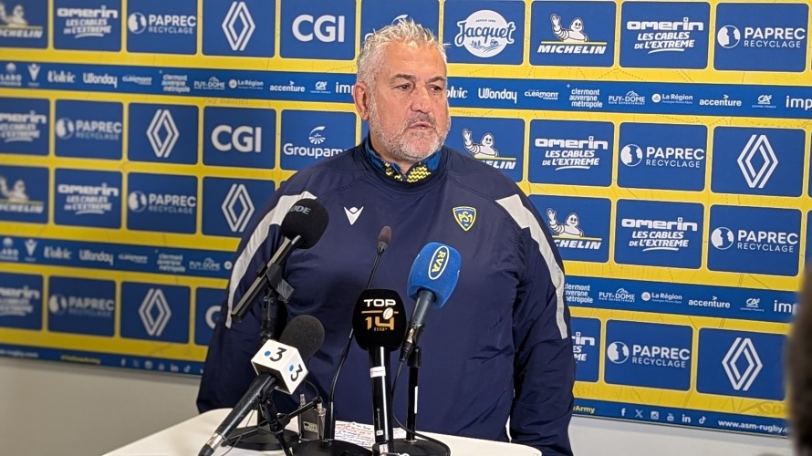 Christophe Urios, entraîneur de l'ASM Clermont Auvergne